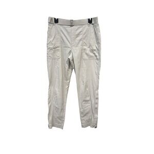 ATHLETA TREKKIE Pants Straight Leg Athletic Pants Size 10 Cream Women's #N6-2